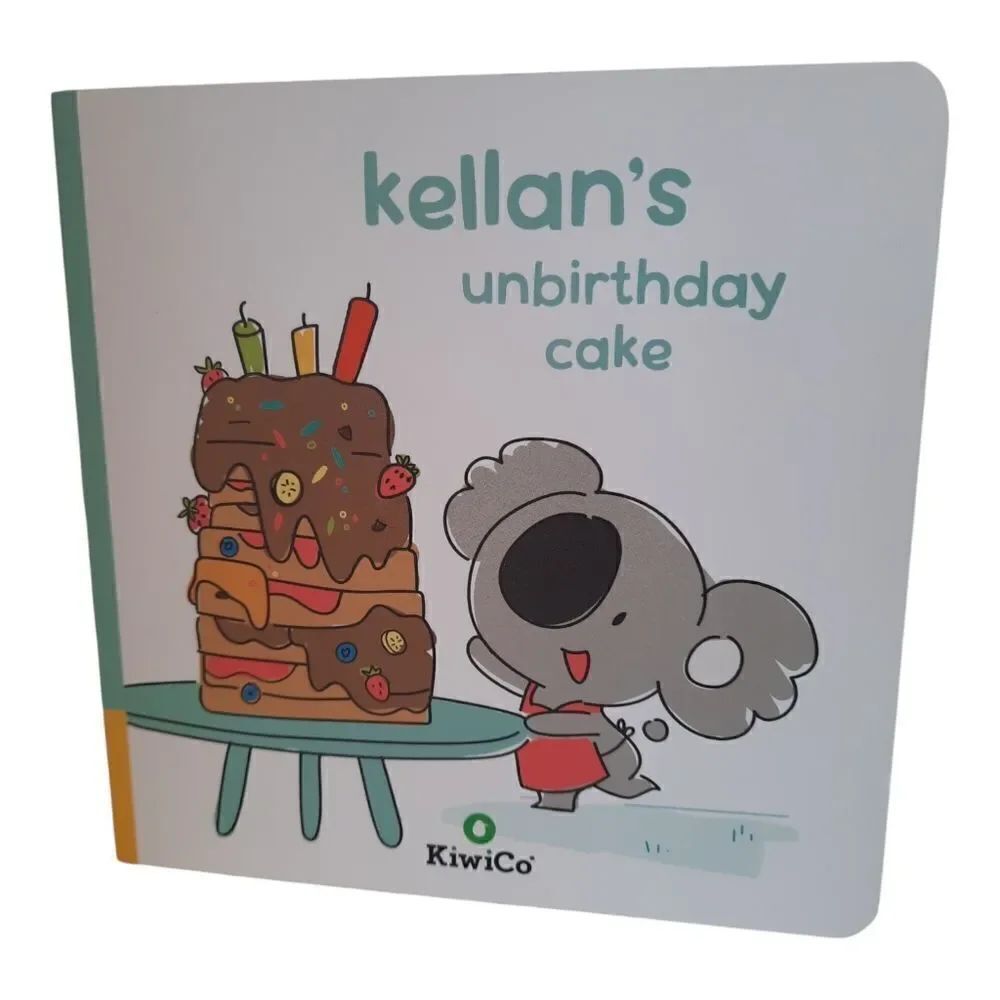 KiwiCo Kellan's unbirthday cake board book